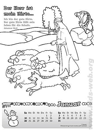 Kinderkalender Janaur 2010
